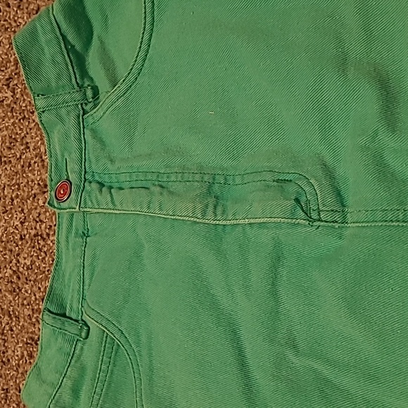 Vtg Coca-Cola Green denim jean skirt Size 5-7 - Picture 1 of 12